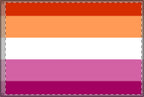 Double Sided Lesbian Pride Flag - Vibrant Rainbow Decorative Banner for Parades and Celebrations
