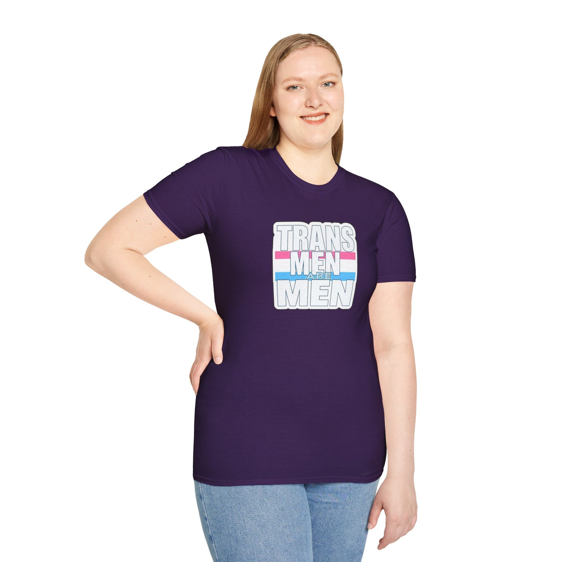 Unisex Softstyle T-Shirt - 'Trans Men Are Men' Statement Tee