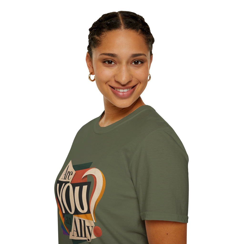 Are You An Ally? T-Shirt — Vintage Pride Ally Tee