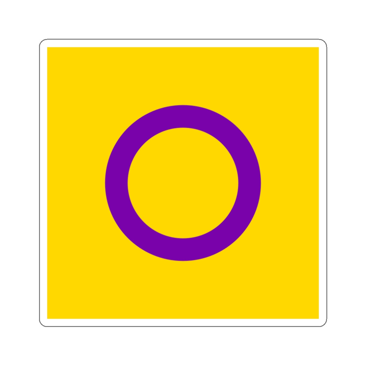 Die-Cut Stickers - Intersex Pride