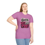 Boys Can Wear Pink T-Shirt — Bold Retro Feminist Graphic Tee