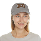 Stylish Dad Hat with FDT Leather Patch - Casual Sun Protection for Dads