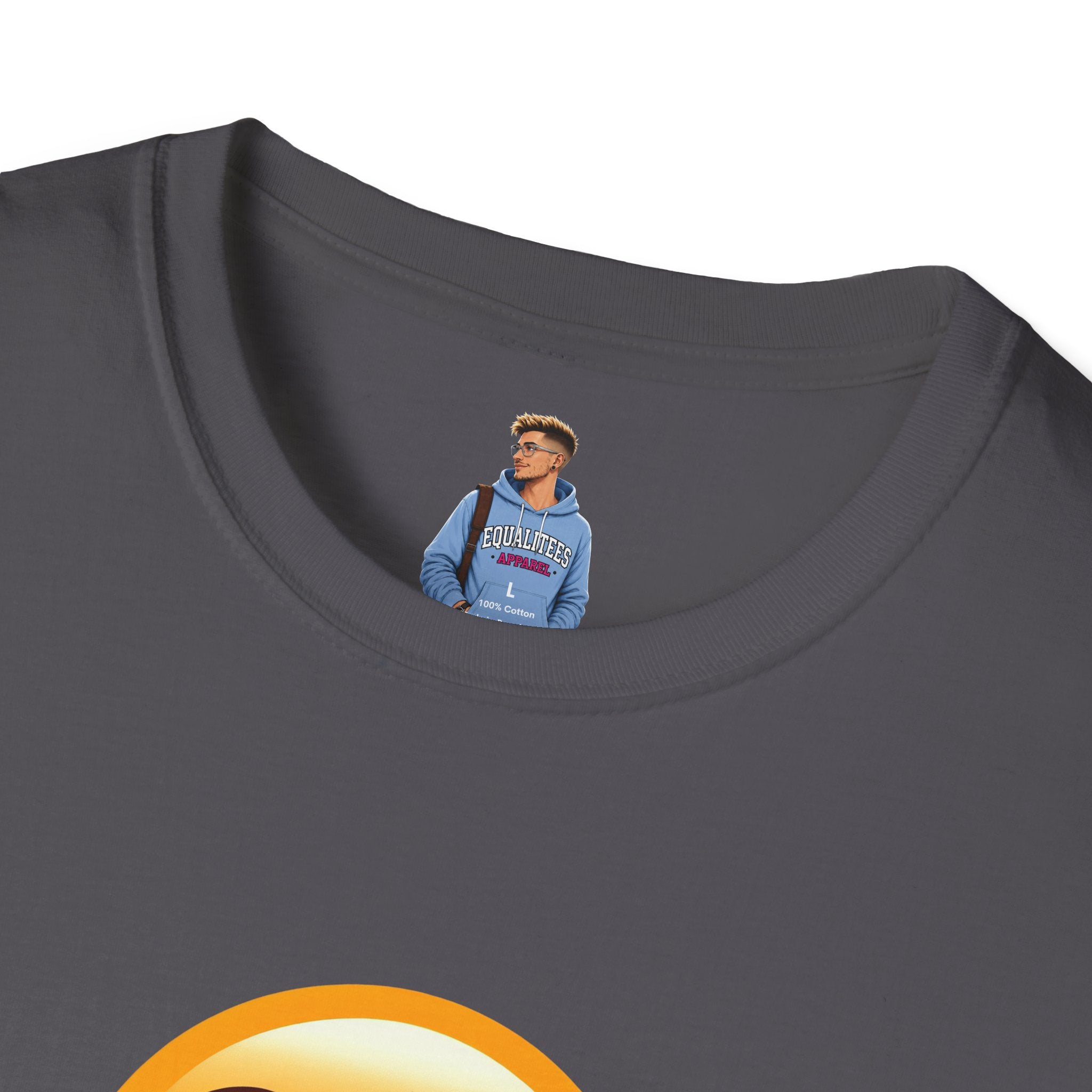 Unisex Softstyle T-Shirt with Eye Roll Emoji | Casual Graphic Tee for Everyday Humor