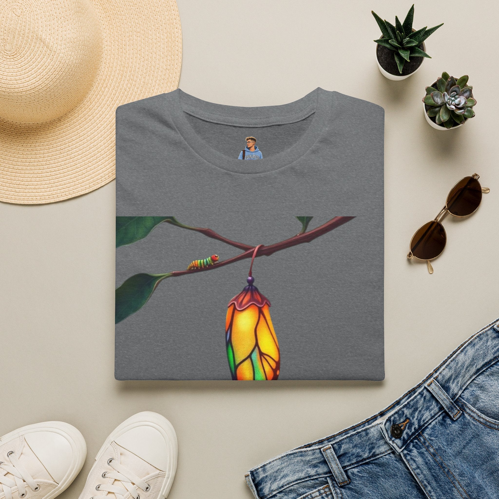 Rainbow Butterfly Cocoon Pride T-Shirt