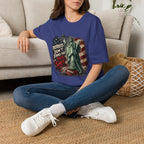 Patriots Don’t Stand For This T-Shirt — Statue of Liberty & Distressed Flag Graphic