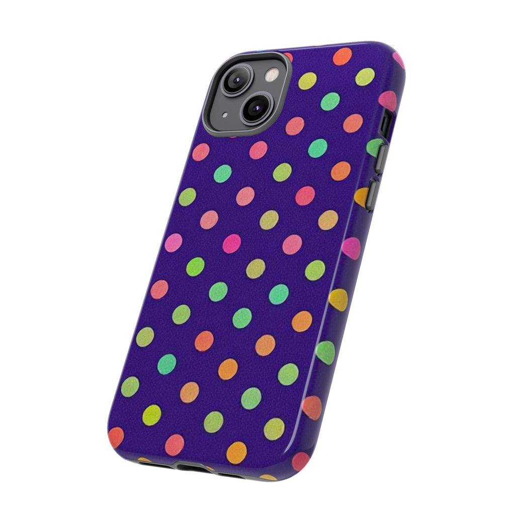 Colorful Polka Dot Tough Phone Case for iPhone