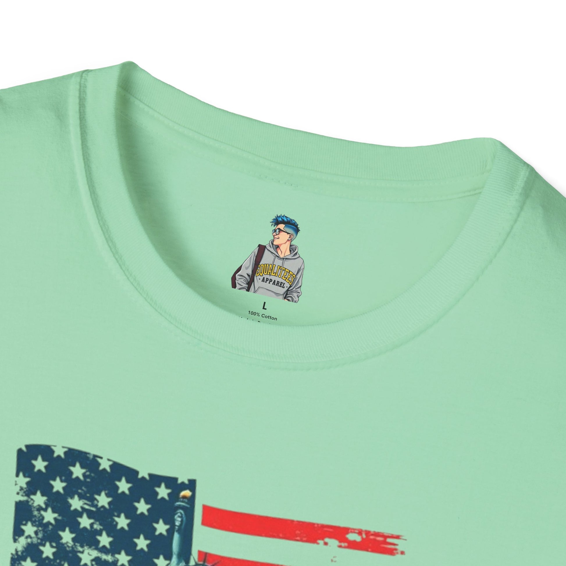 Unisex Softstyle T-Shirt - "Immigrants Make America Great" - Celebrate Diversity & Freedom