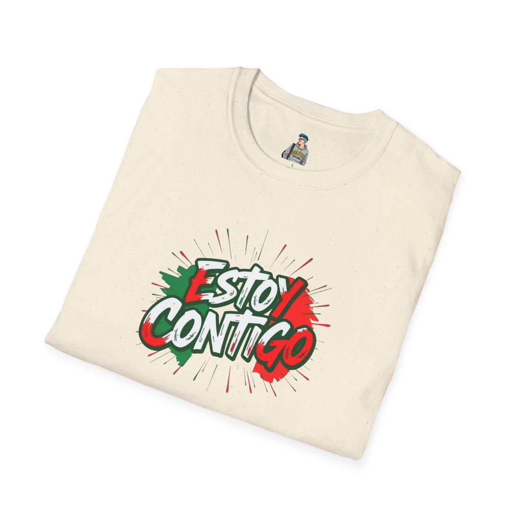 Immigrants Make America Great T-Shirt Estoy Contigo (I Am With You) Unisex Softstyle T-Shirt Classic Protest Tee