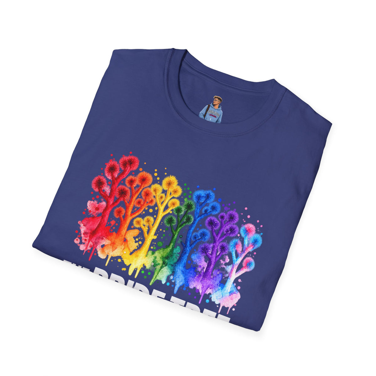 Pride Tree Las Vegas White Text T-shirt