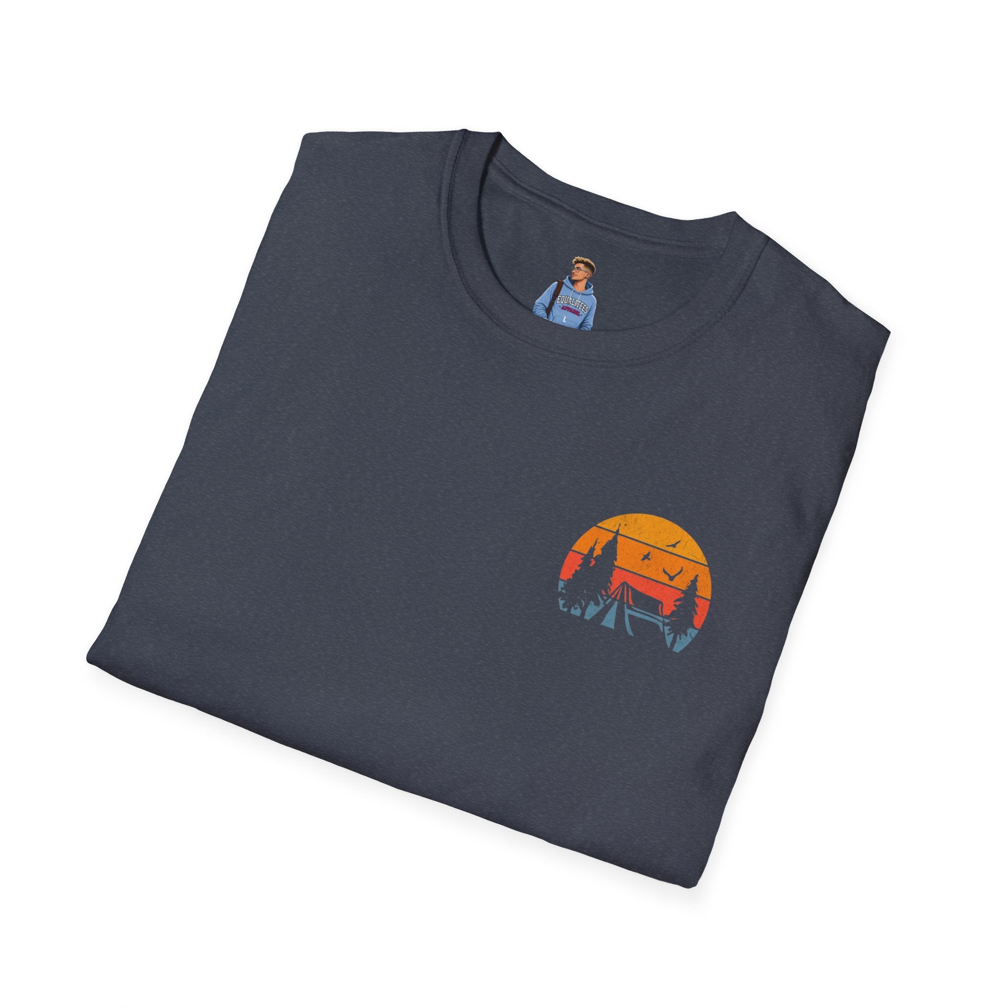 Unisex Softstyle T-Shirt - 'I'd Rather Be Camping' Adventure Tee