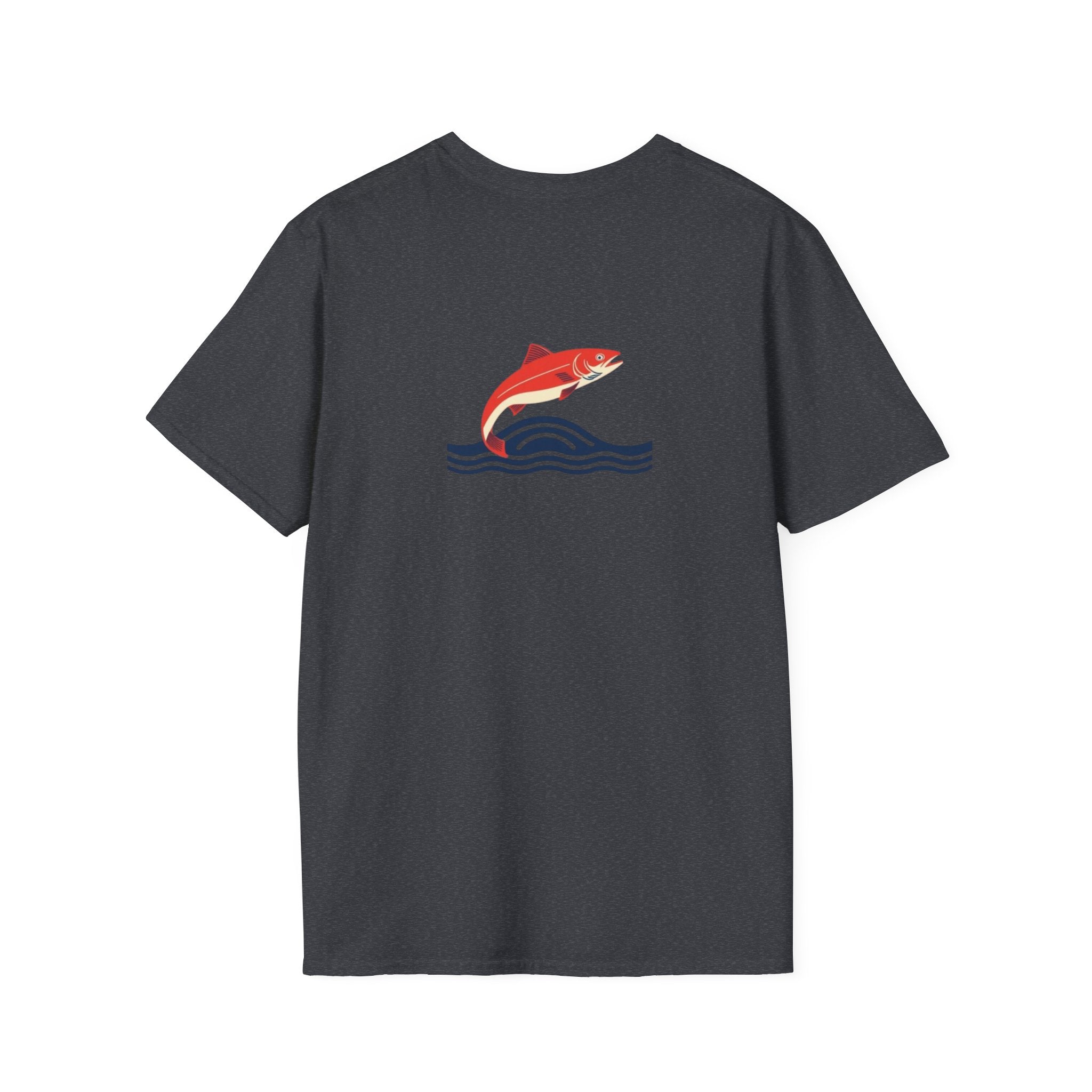 Jumping Salmon Native Pride Softstyle Unisex T-shirt