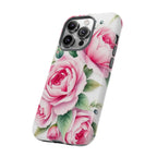 Android OR iPhone Compatible Cases - Pink Flower Design - Unique Tough Cases