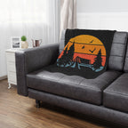 Campsite at Sunset Microfiber Blanket