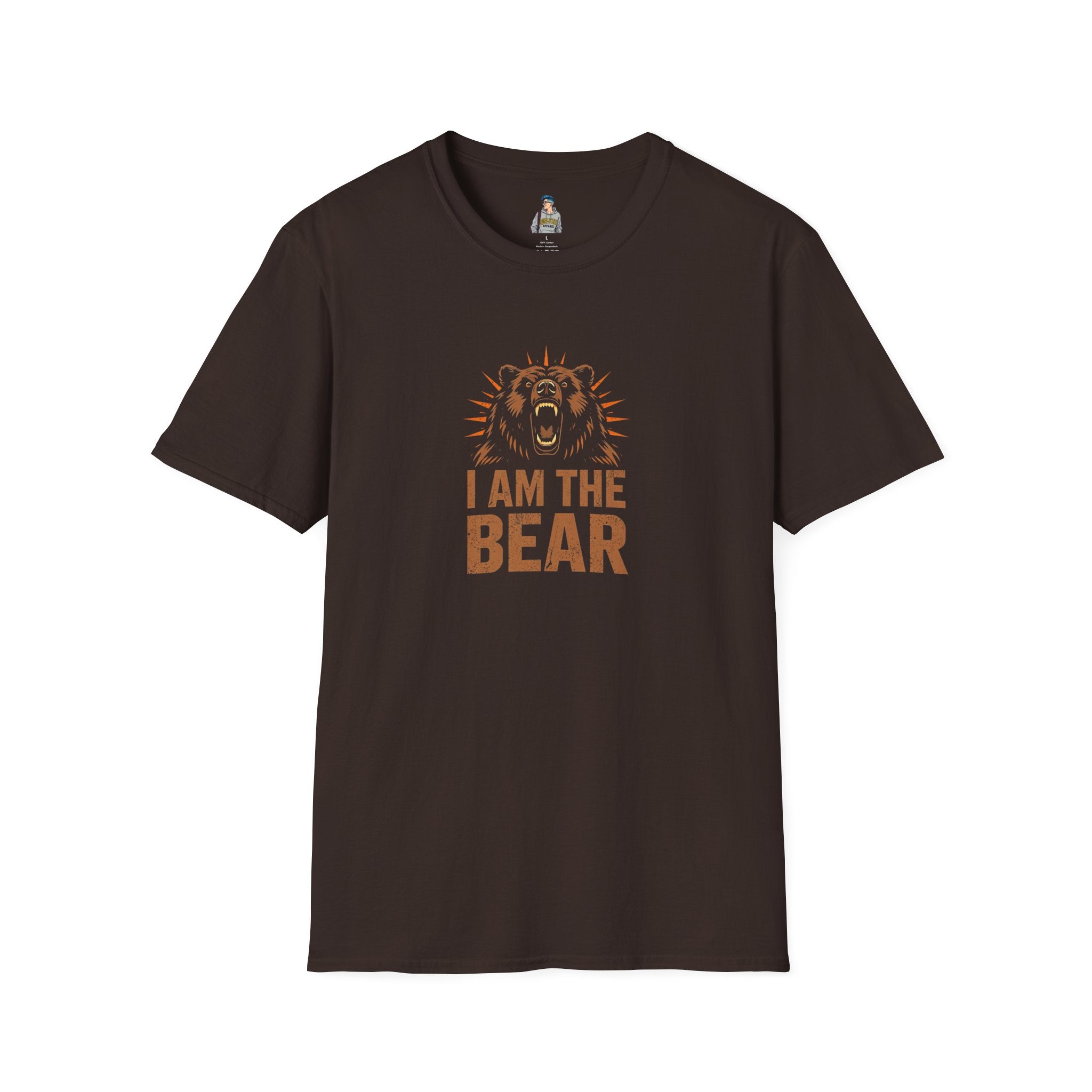 I Am The Bear, Strong Men Respect Women Unisex Softstyle T-Shirt