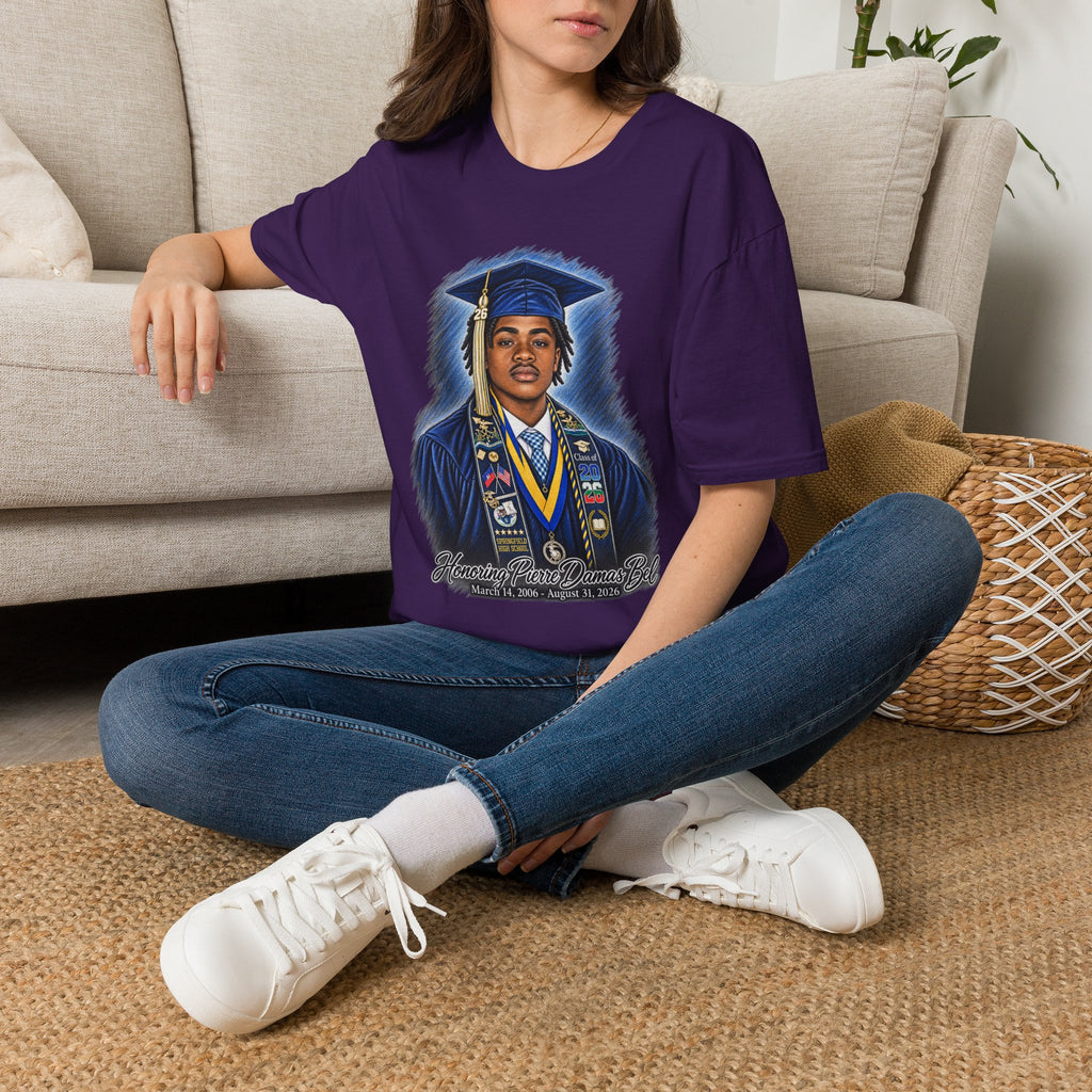 Portrait Front and Back - In Memory of Pierre Damas Bel T-Shirt