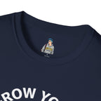 Grow Your Own Way Trans Pride Unisex T-Shirt - Floral Design for Garden Lovers