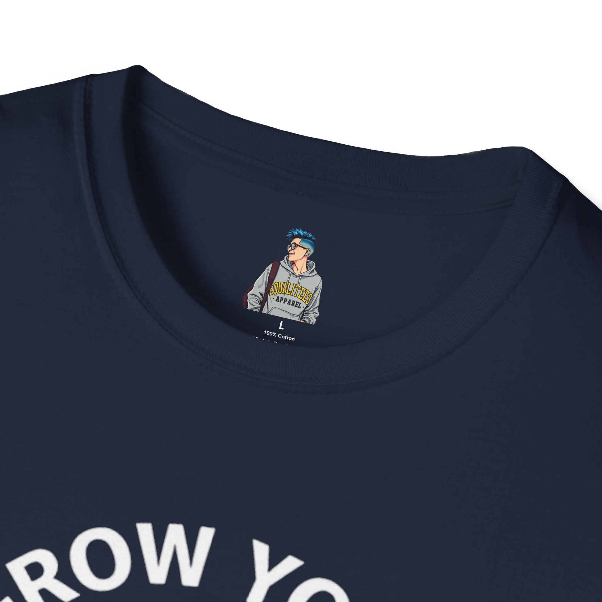 Grow Your Own Way Trans Pride Unisex T-Shirt - Floral Design for Garden Lovers