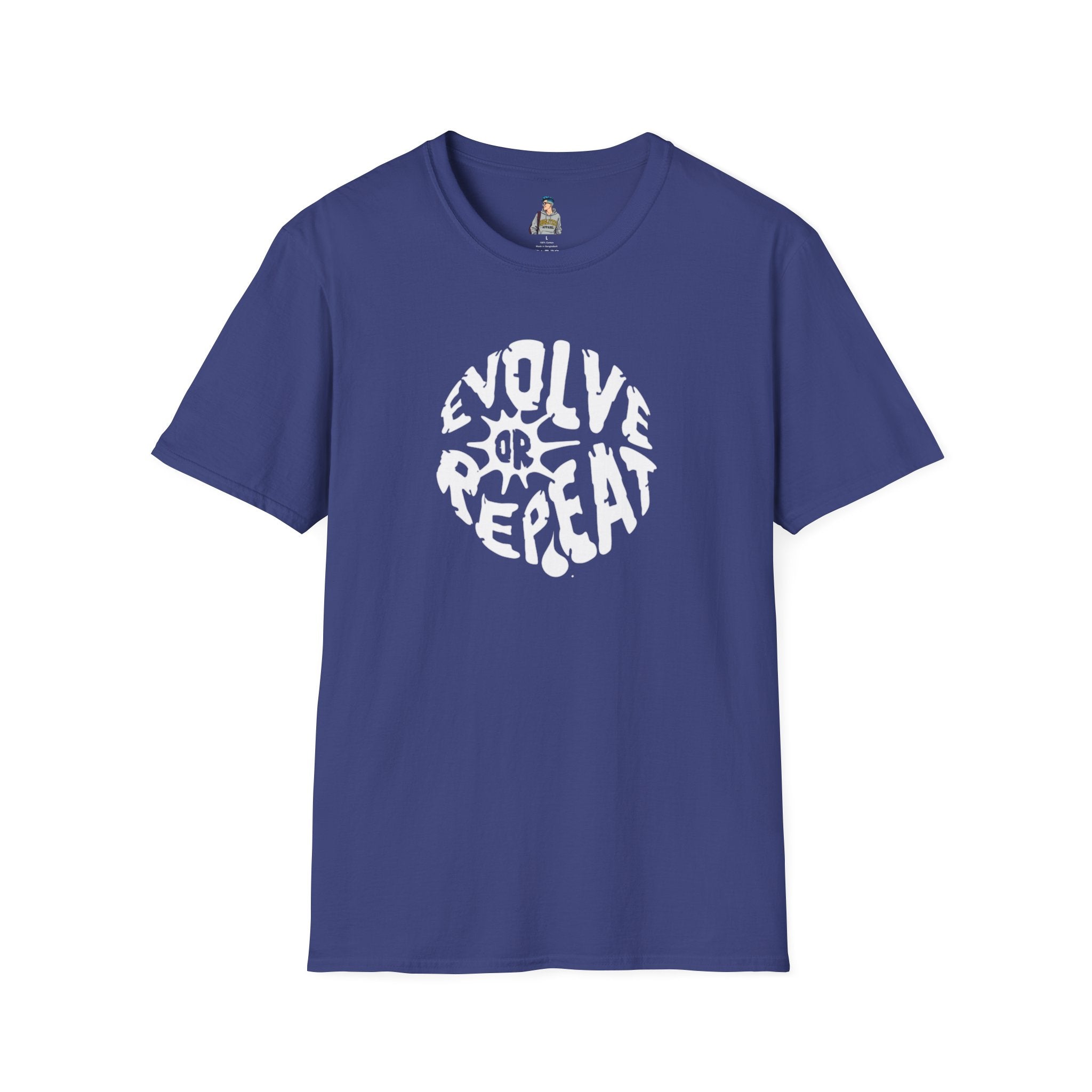 Evolve or Repeat Unisex Softstyle T-Shirt - Modern Inspirational Tee