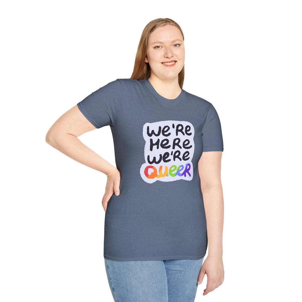 We’re Here We’re Queer Pride Tree Las Vegas T-Shirt