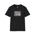 "Protect Trans Kids" Unisex Softstyle T-Shirt - Empowerment & Pride Apparel