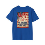 Learn Your Rights T-Shirt — Patriotic American Flag Graphic Tee
