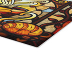 Colorful Stained Glass Coffee & Cake Cutting Board - Perfect for Home Chefs & Gifting