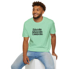Teacher Advocate T-Shirt - Subtle Pride Educate Advocate Celebrate Design - EqualiTees.Me