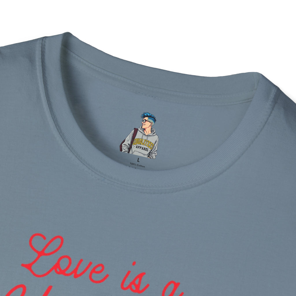 Unisex Softstyle T-Shirt - Love is a Universal Language Tee for Positive Vibes