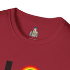 Vibrant LOVE Design for Pride Unisex Softstyle T-Shirt
