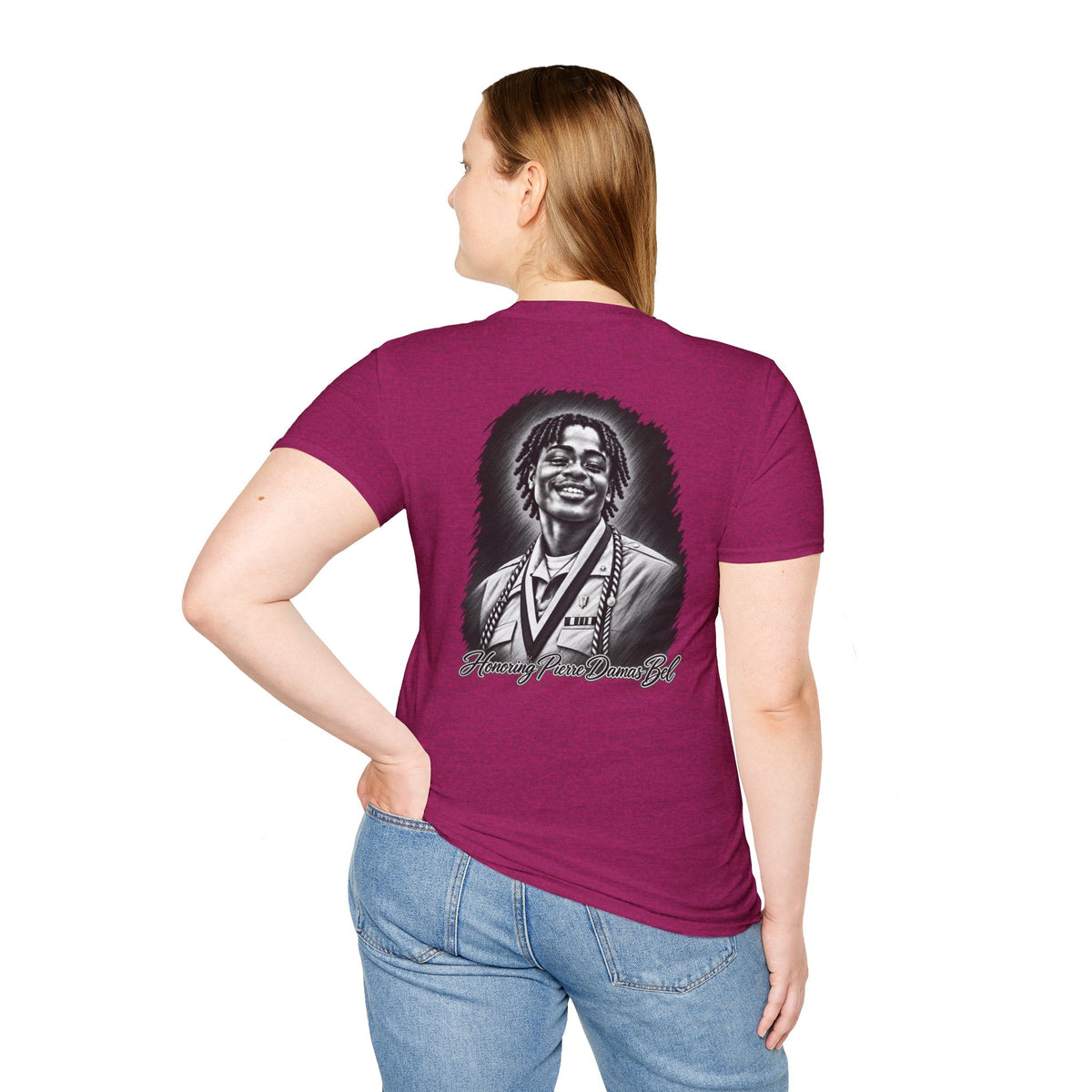 Portrait Front and Back - In Memory of Pierre Damas Bel T-Shirt