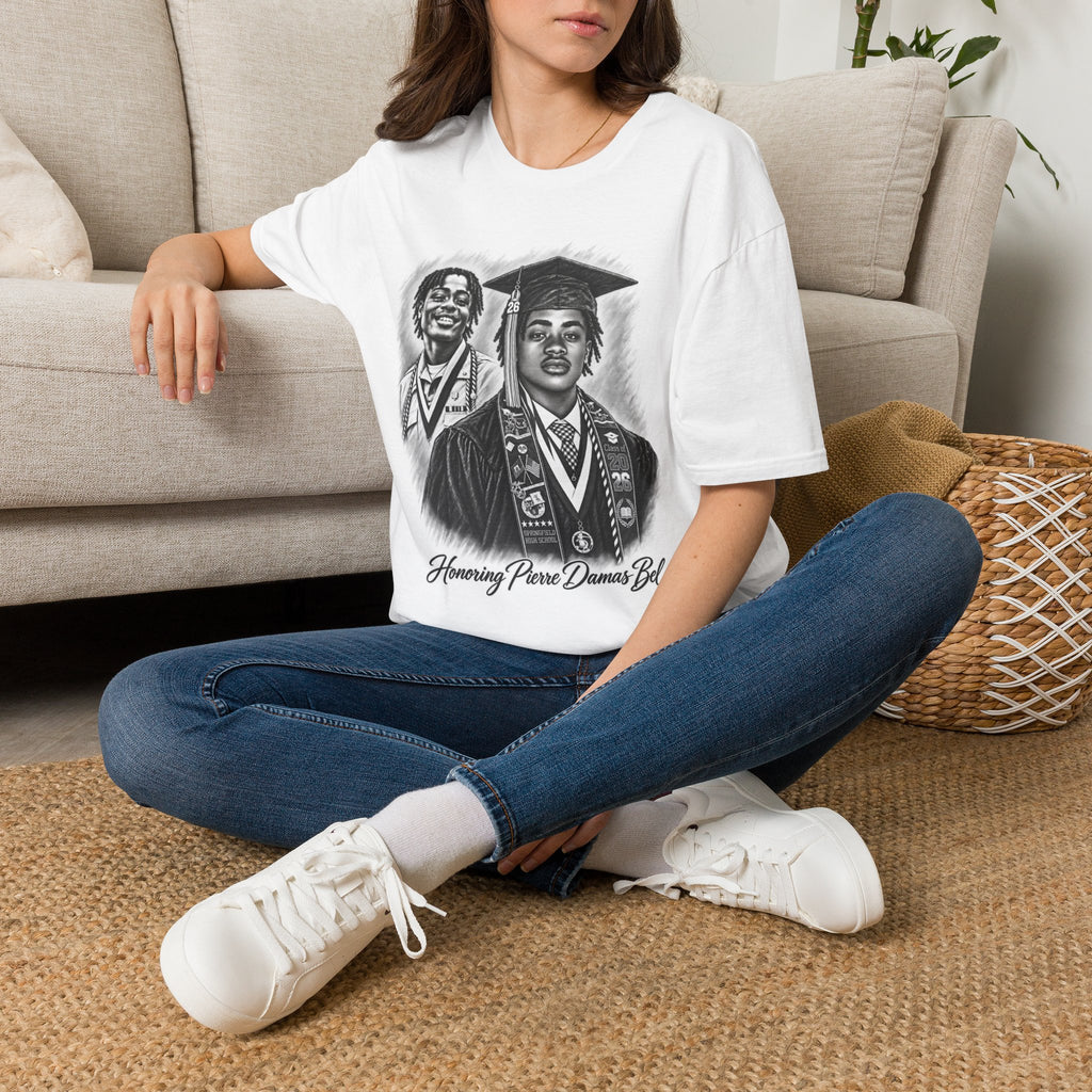 Double Portrait Front - In Memory of Pierre Damas Bel T-Shirt