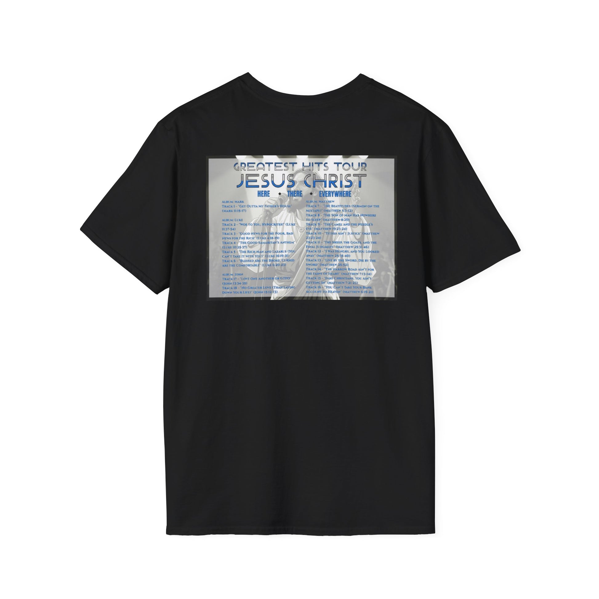 Unisex Softstyle T-Shirt - Jesus Christ Greatest Hits Tour Tee