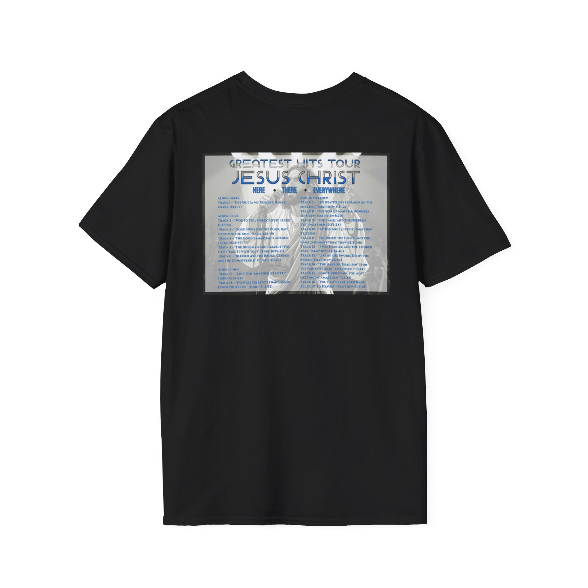 Unisex Softstyle T-Shirt - Jesus Christ Greatest Hits Tour Tee