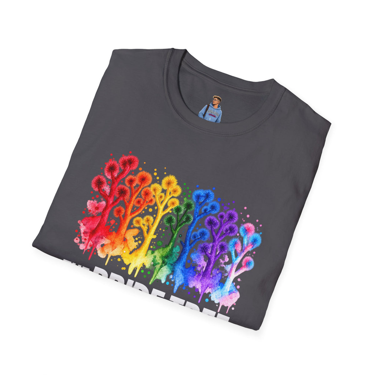 Pride Tree Las Vegas White Text T-shirt