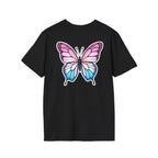 Trans Caterpillar to Butterfly Transformation T-Shirt, Unisex Graphic T-Shirt