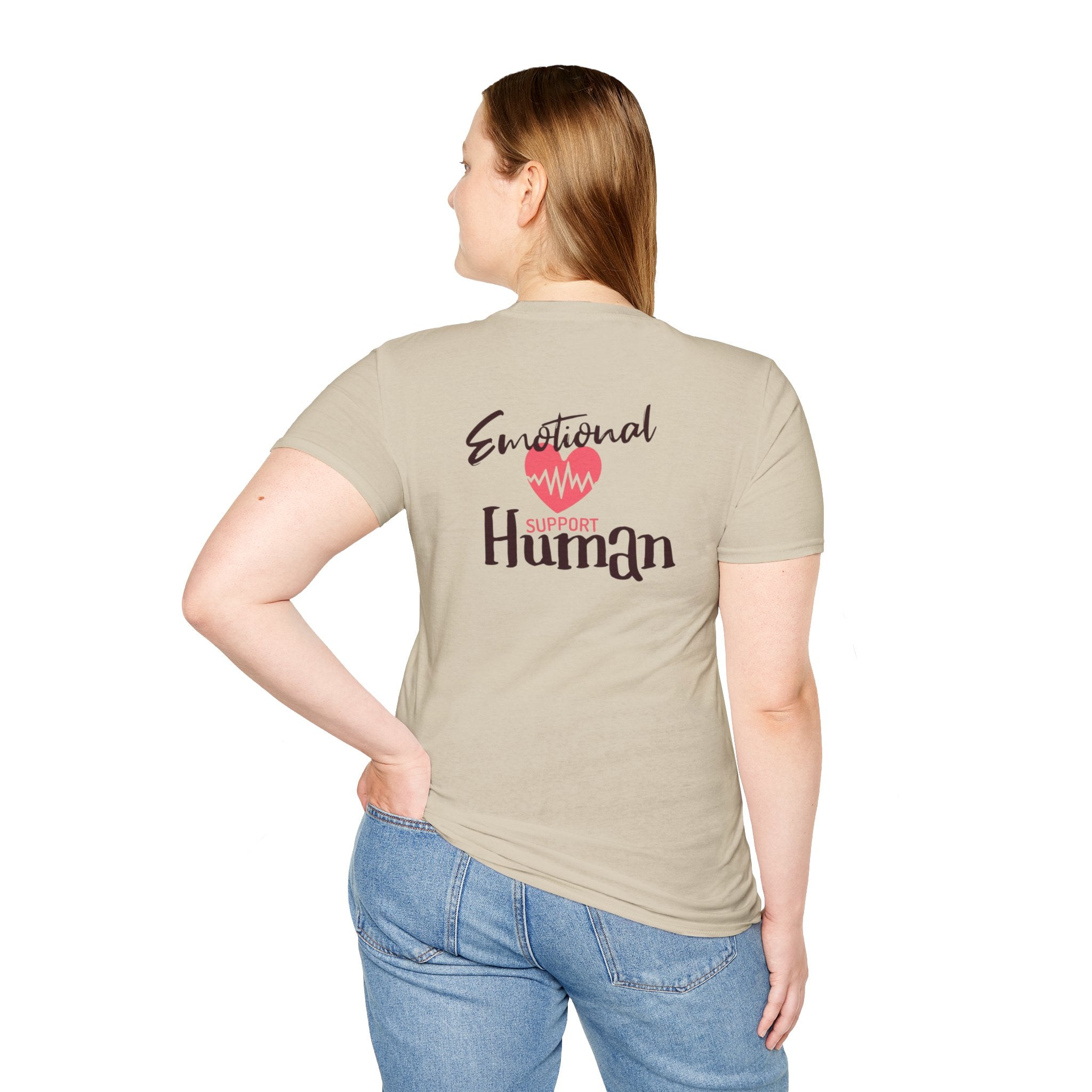 Emotional Support Human Unisex Softstyle T-Shirt