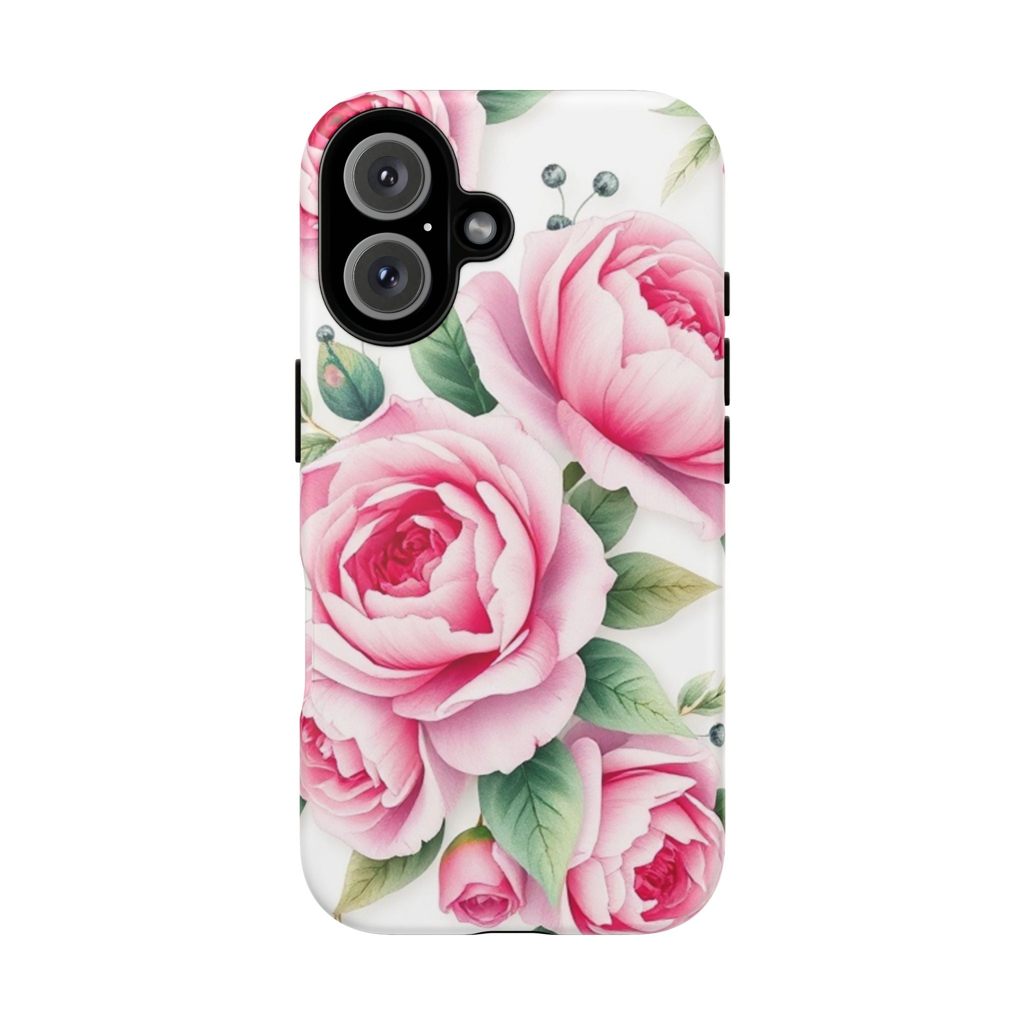 Android OR iPhone Compatible Cases - Pink Flower Design - Unique Tough Cases