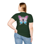 Trans Caterpillar to Butterfly Transformation T-Shirt, Unisex Graphic T-Shirt