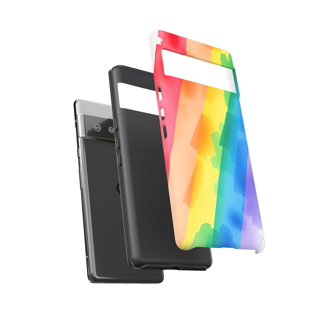 Rainbow Watercolor Art Tough Cases For Android & iPhone