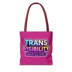 Trans Visibility Saves Lives Tote Bag