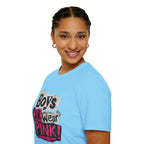Boys Can Wear Pink T-Shirt — Bold Retro Feminist Graphic Tee