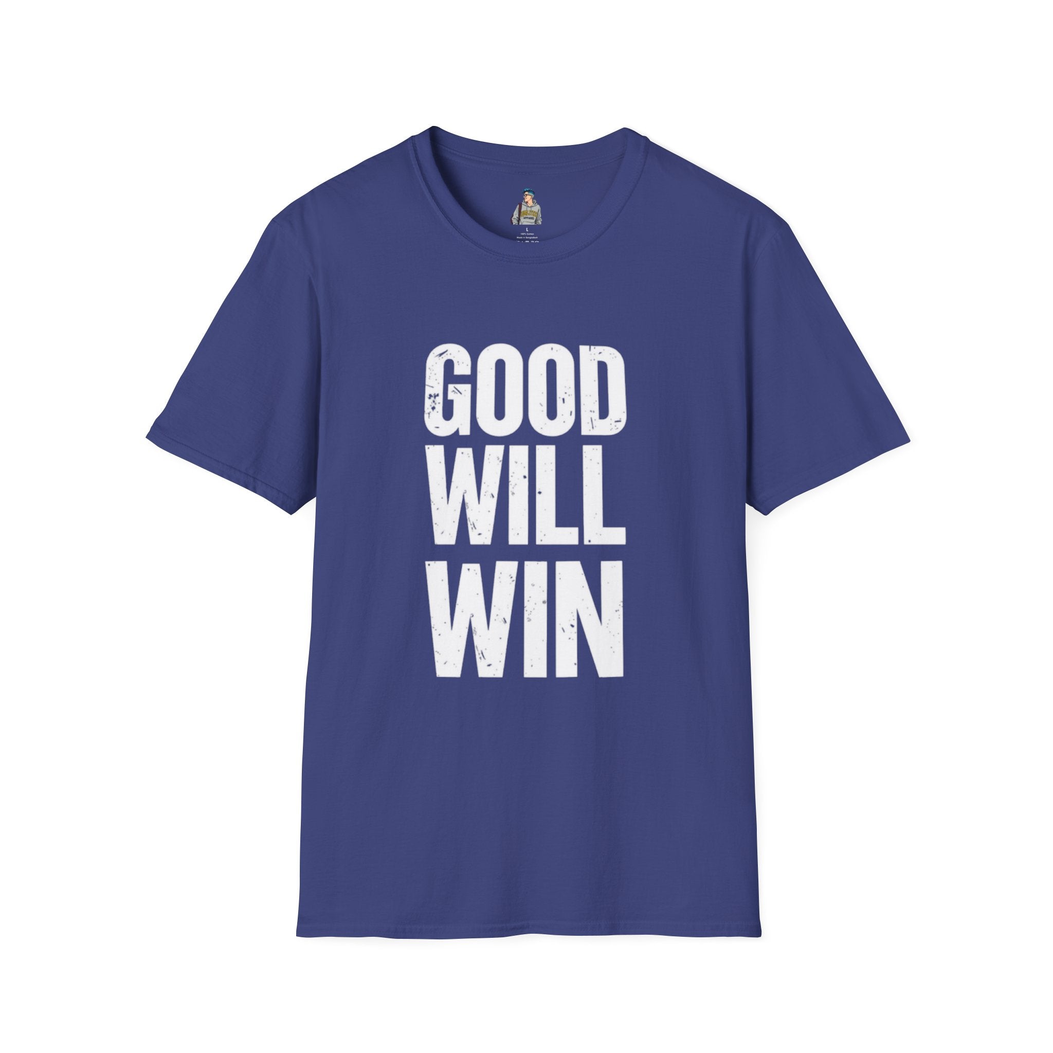 Good Will Win Unisex Softstyle T-Shirt - Inspirational Apparel for Positivity and Support