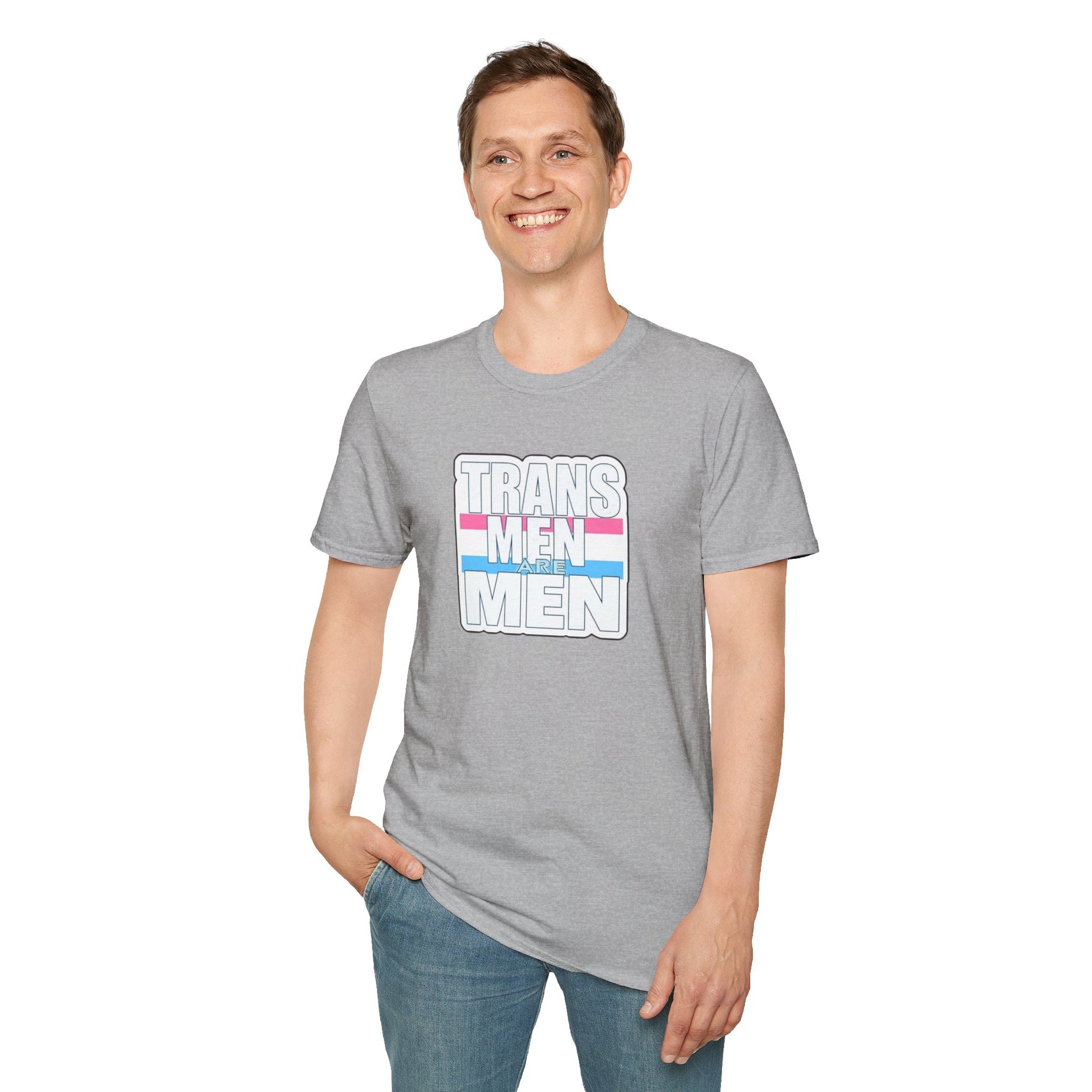 Unisex Softstyle T-Shirt - 'Trans Men Are Men' Statement Tee