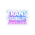 Die-Cut Stickers - TRANS VISIBILITY SAVES LIVES