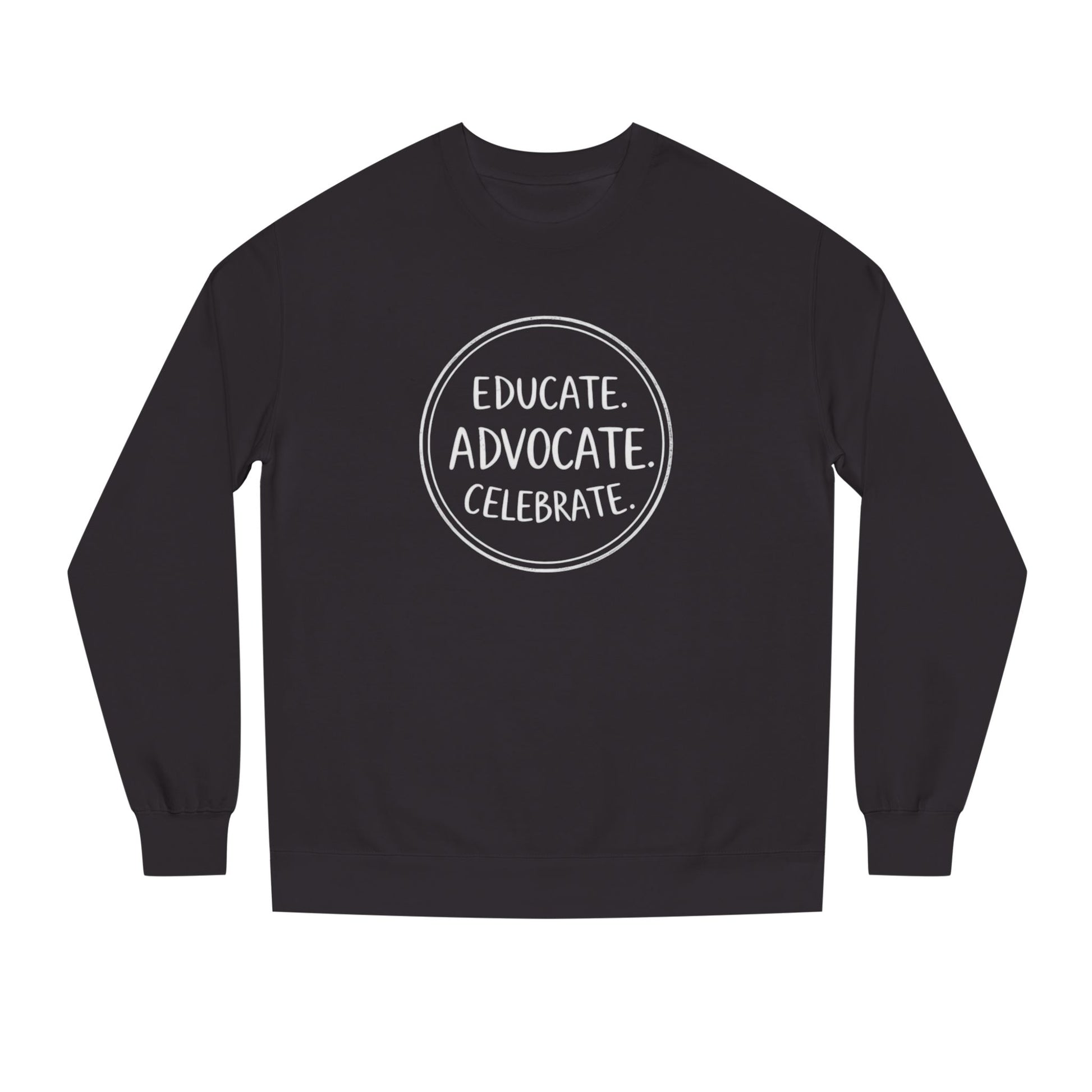 Educate, Advocate, Celebrate Incognito Pride Unisex Crew Neck Sweatshirt