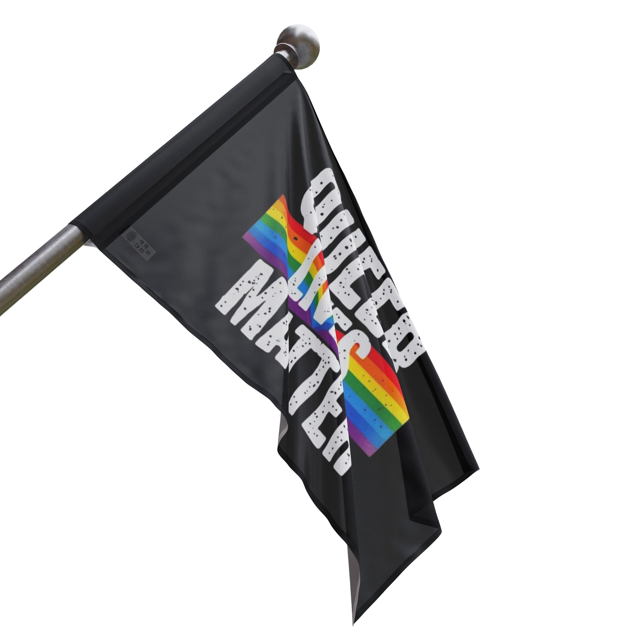 Queer Lives matter Flag - Aesthetic LGBTQ+ Banner for Celebration & Home Decor