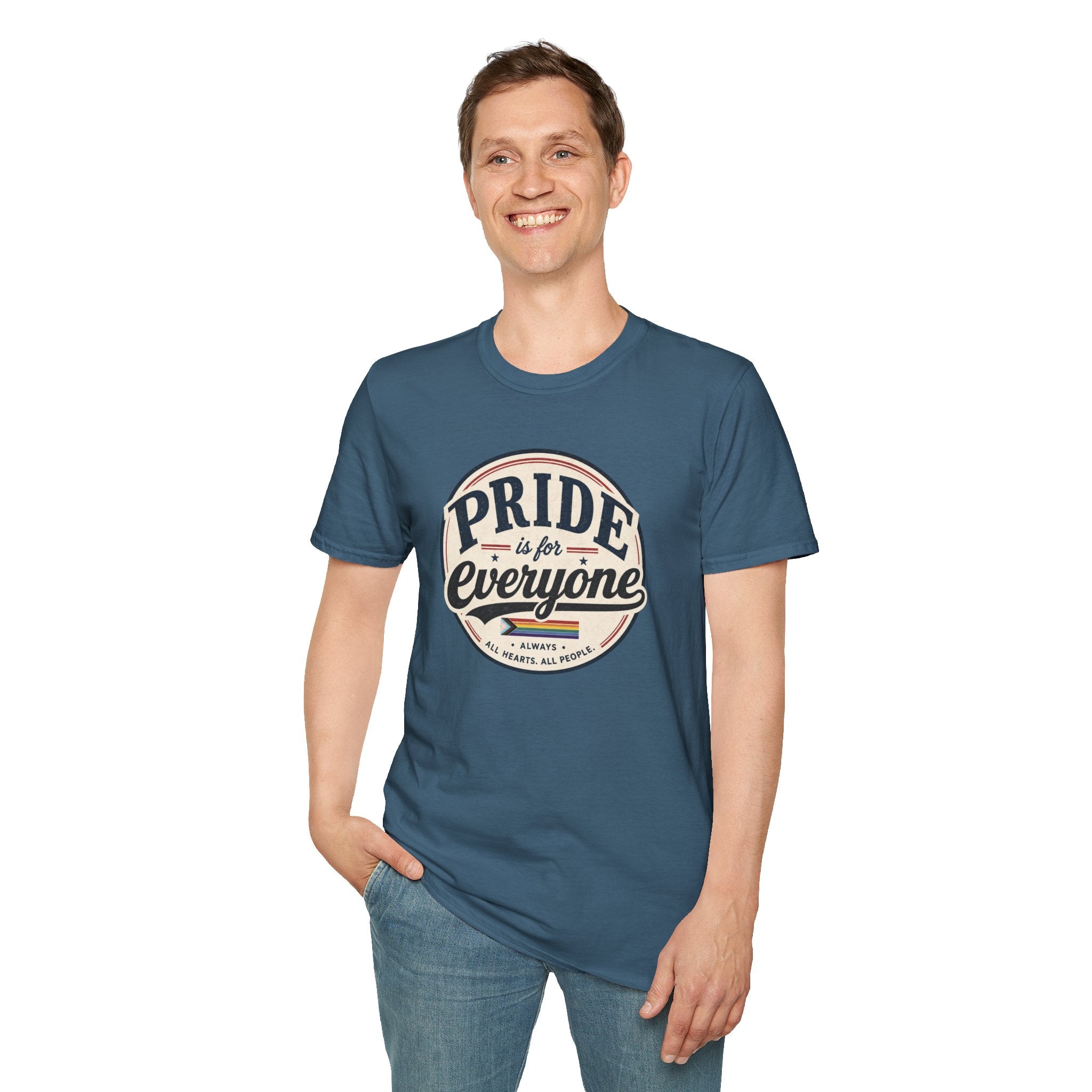 Pride Is for Everyone T-Shirt — Inclusive Retro Pride Tee
