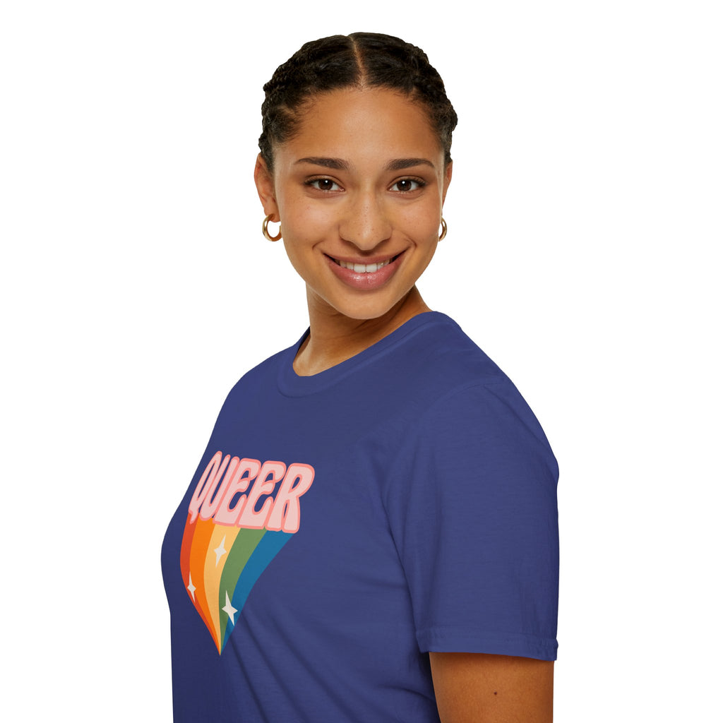 Queer Rainbow Sparkle Pride Tree Las Vegas T-Shirt