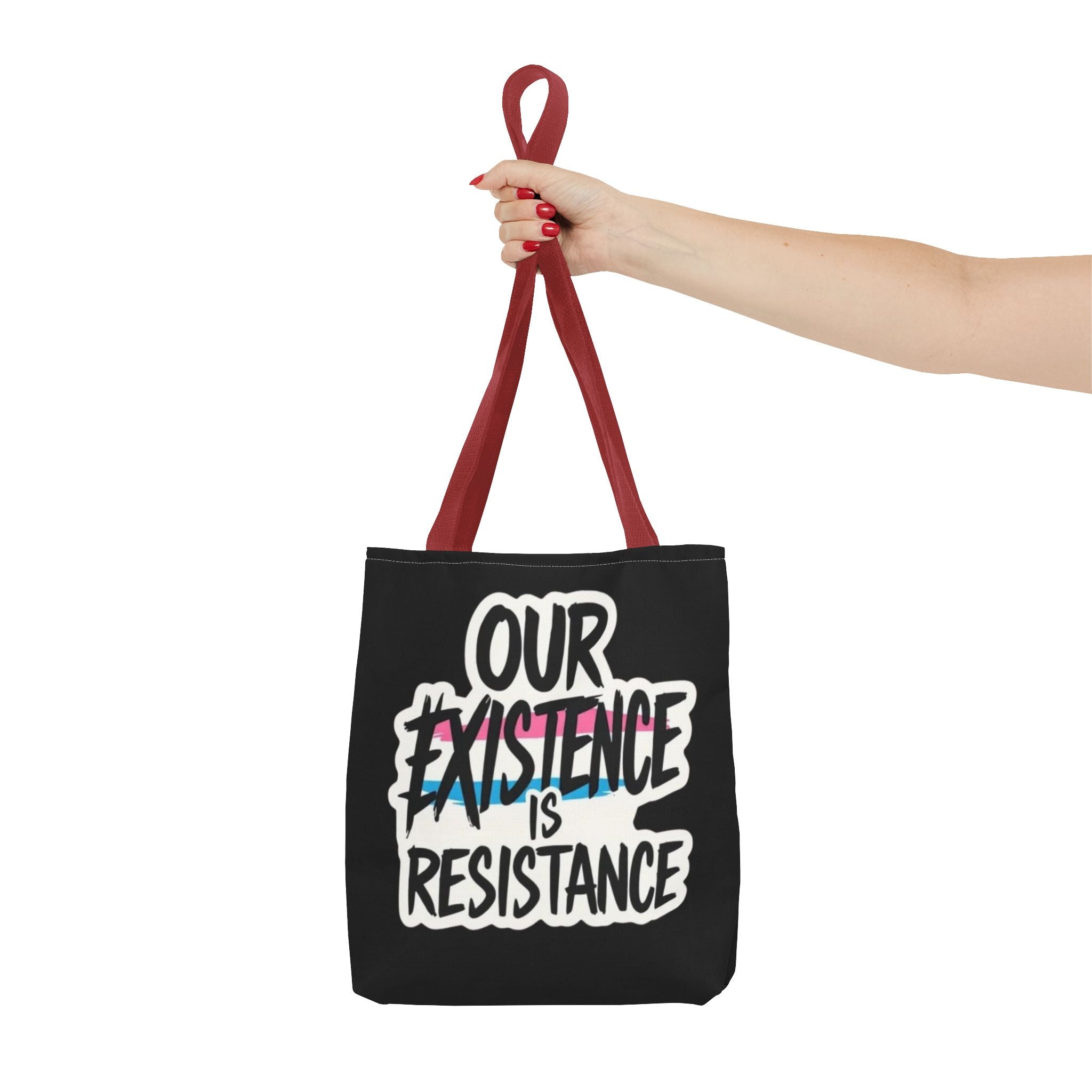 Our Existence Is Resistance Trans Protest Tote Bag