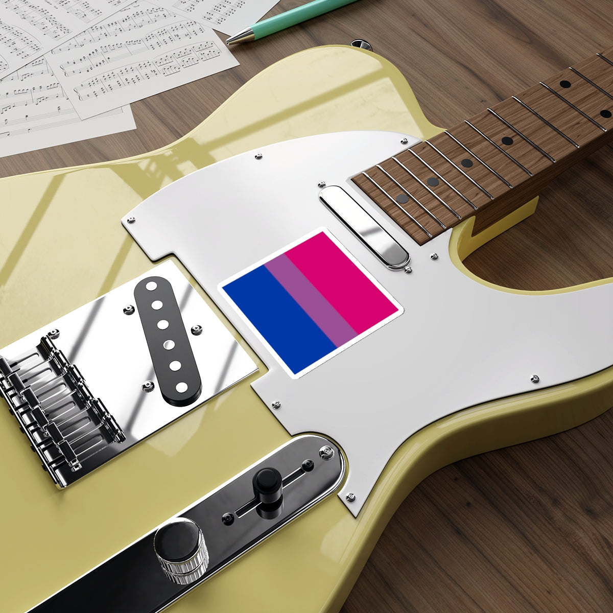 Die-Cut Stickers - Bisexual Pride Flag